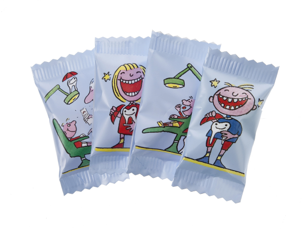 Halter Dentist gyümölcsös izű bonbonok (kemény cukokrkák), 500 db/csomag