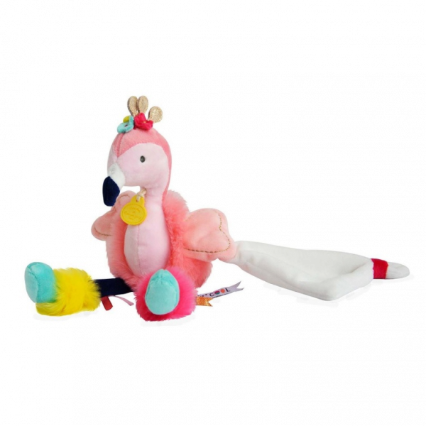 Doudou Minizoo - Flamingó alvókával, 25 cm