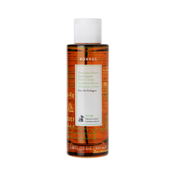 KORRES EDC Basil Lemon – kölnivíz Bazsalikom Citrom, 100 ml
