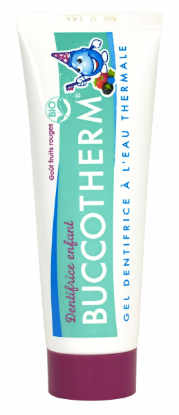 Buccotherm BIO fluoridmentes, erdei gyümölcs ízű fogkrém gyerekeknek, 50 ml