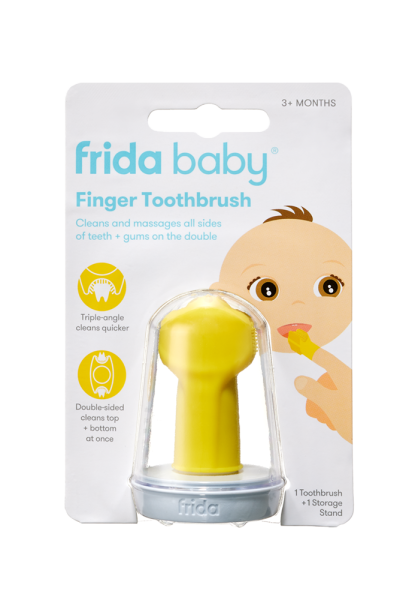 Frida Baby Finger Toothbrush, ínymasszírozó és fogkefe