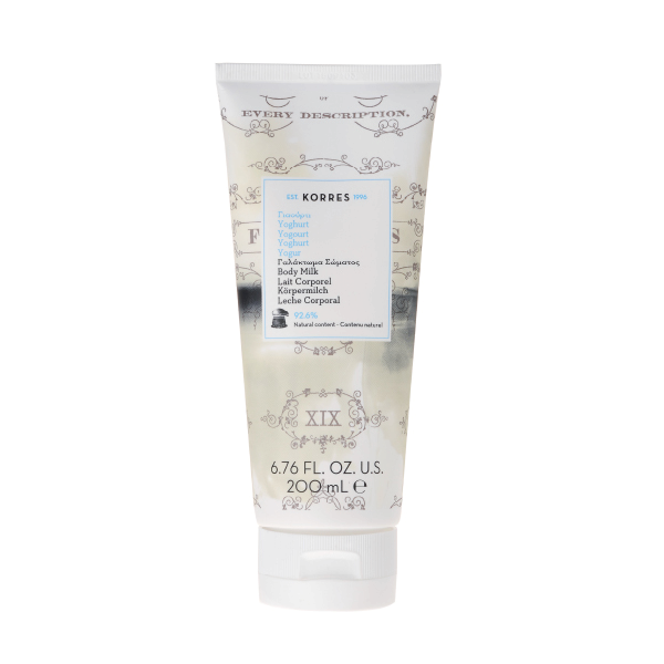 KORRES Body Milk Yoghurt - Joghurtos testapolo tej, 200 ml