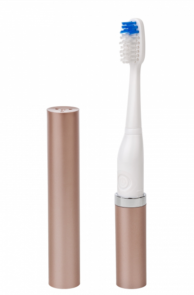 Violife Slim Sonic elemes szónikus fogkefe, színes pöttyök – ROSE GOLD