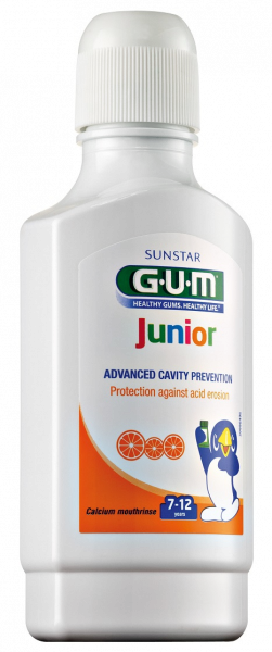 GUM® Junior szájvíz kalciummal, fluorid tartalom nélkül