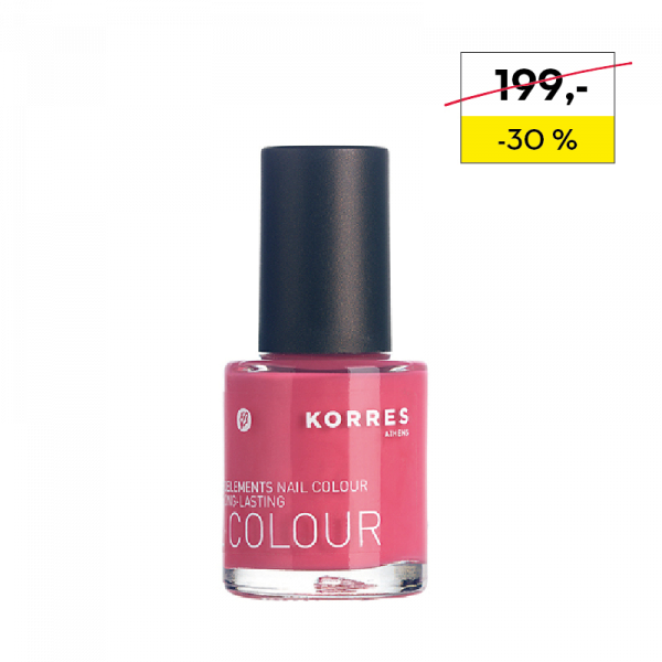 KORRES Nail Colour POMEGRANATE 14 - gondoskodó körömlakk színárnyalat 14, 10 ml
