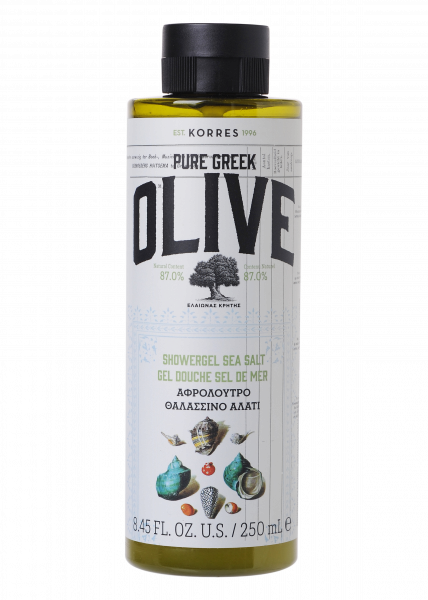 KORRES Pure Greek Olive tengeri só illatú tusfürdő, 250 ml