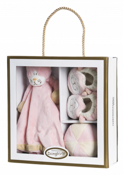 Teddykompaniet Diinglisar ajándékdoboz, cica