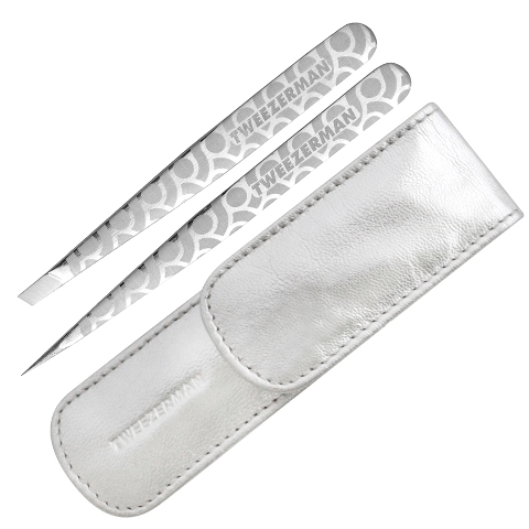 Tweezerman Petite Tweeze Set Regency Collection két acélcsipeszt tartalmazó készlet tokban