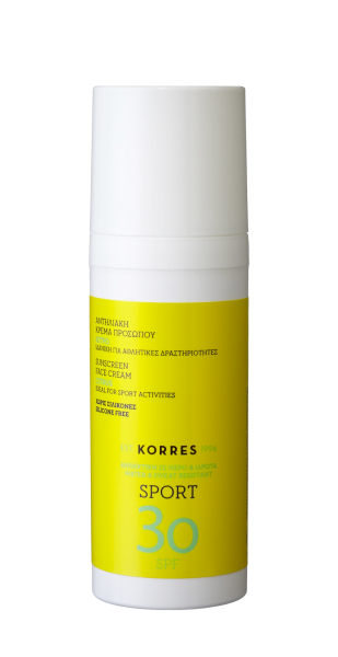 KORRES CITRUS Active Sports Face Cream - SPF30 napozó arckrém, 50 ml