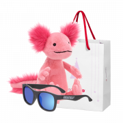 Karácsonyi csomag Jellycat Alice Axolotl és Babiators Navigator, fekete, 3-5 éves korig