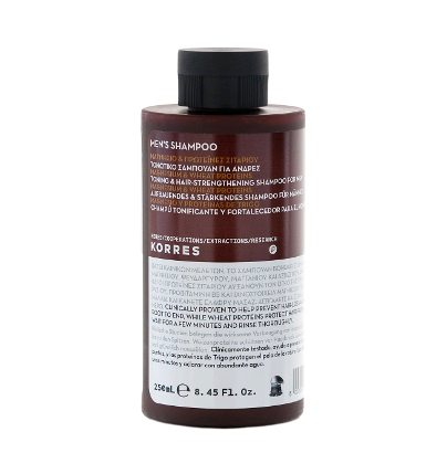 KORRES For Men Sampon magnéziummal és búzafehérjével, 250 ml