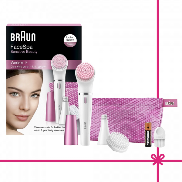 Braun Face Pink Arcepilátor és arctisztító kefe 2 az 1-ben