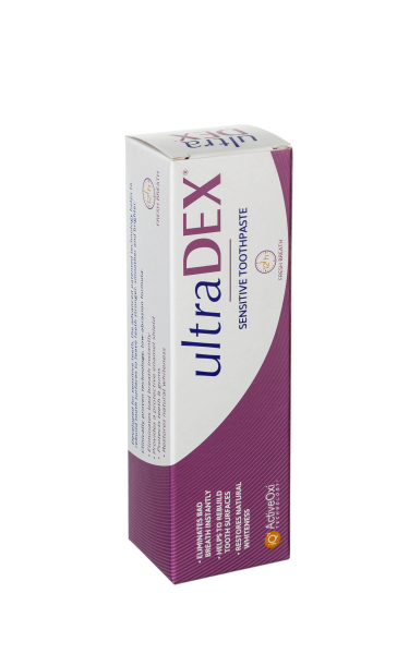 UltraDEX Sensitive remineralizáló és fehérítő fogkrém, 75 ml
