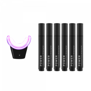 Smilepen Power Whitening Kit, fogfehérítő készlet vezeték nélküli LED izzós készülékkel (+ 6 db géltoll)