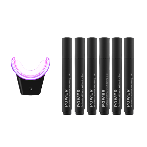 Smilepen Power Whitening Kit, fogfehérítő készlet vezeték nélküli LED izzós készülékkel (+ 6 db géltoll)