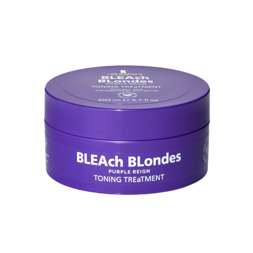 Lee Stafford Bleach Blondes Purple Reign tápláló hajmaszk lila pigmenttel, 200 ml