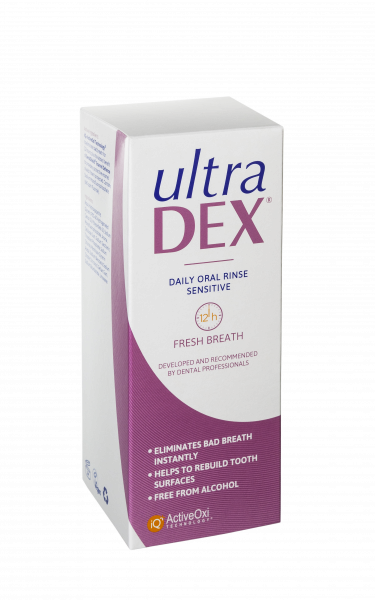 UltraDEX Recalcifying and Whitening szájvíz érzékeny fogakra, 250 ml