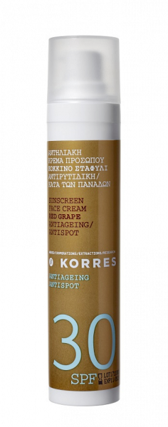 KORRES Red Grape Antispot - SPF30 pigmentfoltok elleni krém, 50 ml