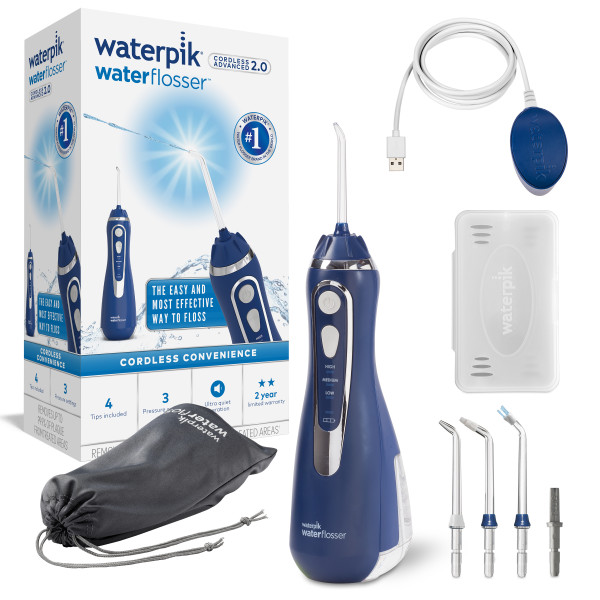 Waterpik Cordless Advanced 2.0 WP583 Blue, utazó szájzuhany