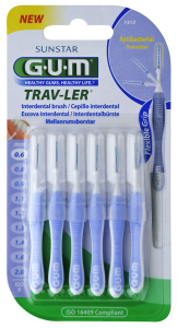 GUM TRAV-LER fogközi kefék 0,6 mm-es, 6db, ISO 0