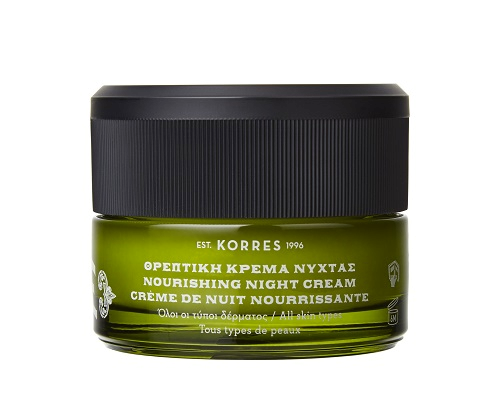 KORRES Olive Moisturising Night Cream – hidratáló éjszakai krém, olívával 40 ml