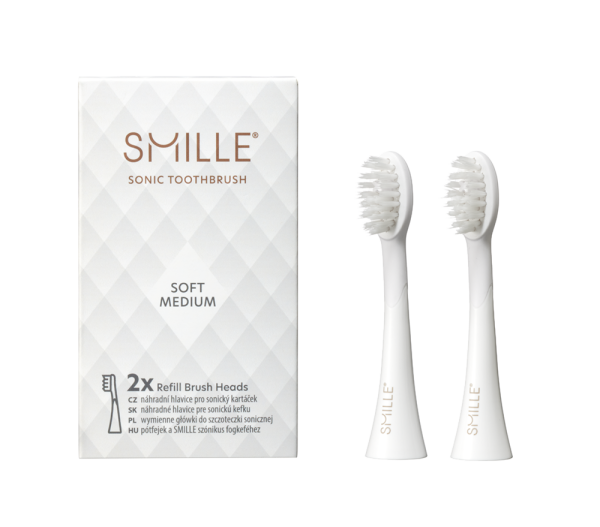 SMILLE Sonic Brush pótfejek – fehér, 2 db