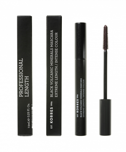 KORRES MASCARA Exterme length 03 - EXTRA HOSSZÚSÁG, vulkanikus ásványok, braun 03, 7,5 ml