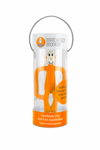 Matchstick Monkey fogzást segítő rágóka, narancssárga