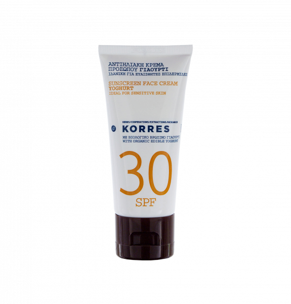 KORRES Sun Care - SPF30 joghurt tartalmú napozó krém, 50 ml