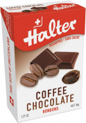 Halter Kávés-csokoládés bonbonok (töltött, kemény cukorkák), 36 g
