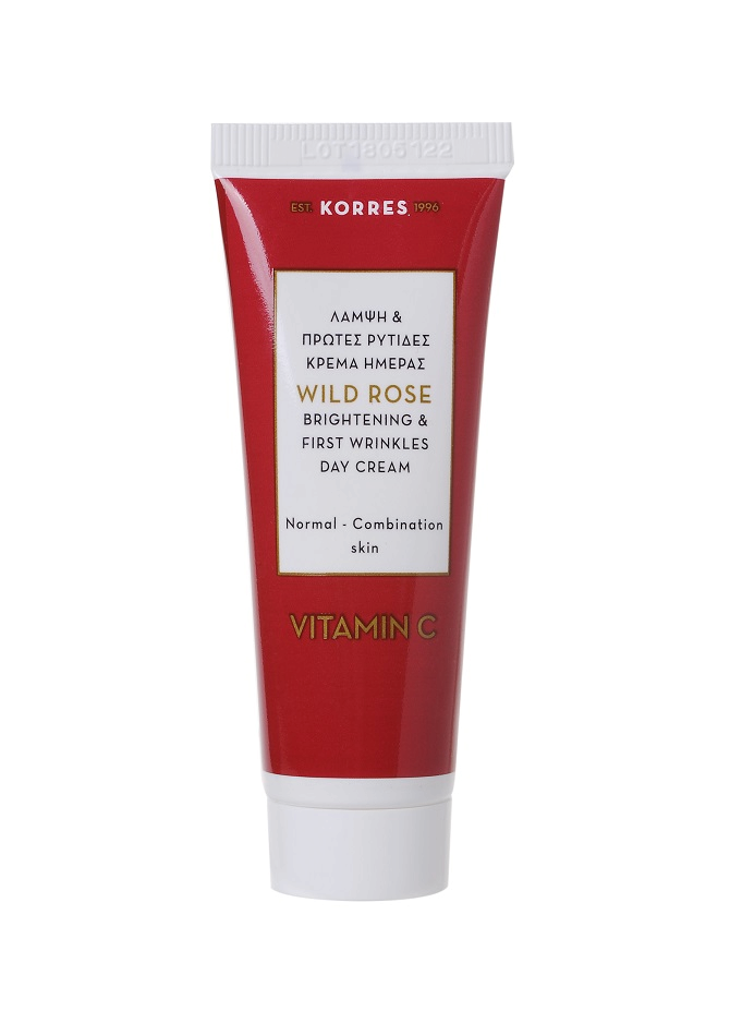 KORRES Wild Rose vadrózsás nappali arckrém normál/vegyes bőrtípusra, 16 ml