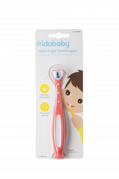 Fridababy Tooth Hugger 3D gyerekfogkefe, rózsaszín