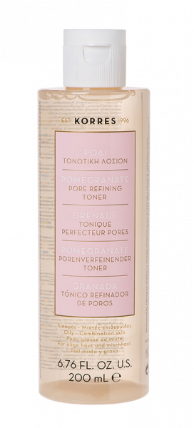 KORRES Pomegranate Tonic Lotion – matt arcbőr tonik gránátalmával, kevert, vagy akár és zsíros bőrre, 200 ml