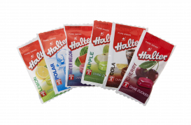 Halter Fruit Mix gyümölcsös izű bonbonok (kemény cukorkák), 500db/csomag