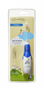 Bob & Bobek szónikus gyerekfogkefe, sötétkék, 0-5 éves korig