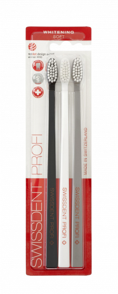 SWISSDENT WHITENING fogkefe Soft (2+1 ingyen) - BASEL
