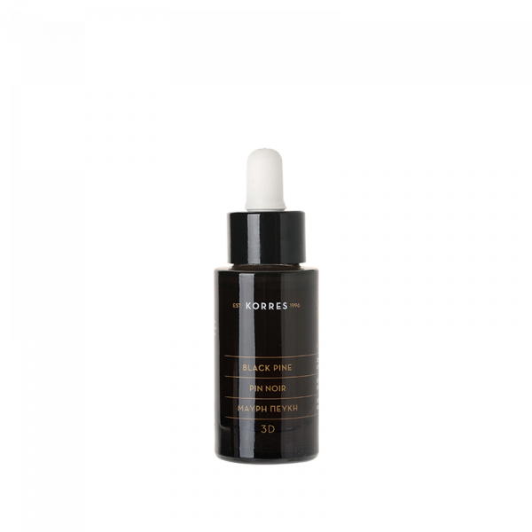 KORRES Black Pine 3D formázó, feszesítő és tápláló aktív olaj / minden bőrtípushoz, 30 ml