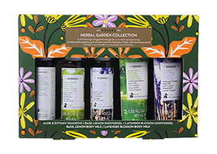 KORRES Herbal Garden Collection – haj- és bőrápoló termékcsomag úti kiszerelésben
