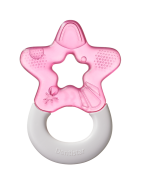 Dentistar Cooling Teether, hűsítő rágóka 3 hónapos kortól, rózsaszín
