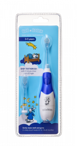 Bob & Bobek szónikus gyerekfogkefe, éjszakai sötétkék, 0-5 éves korig