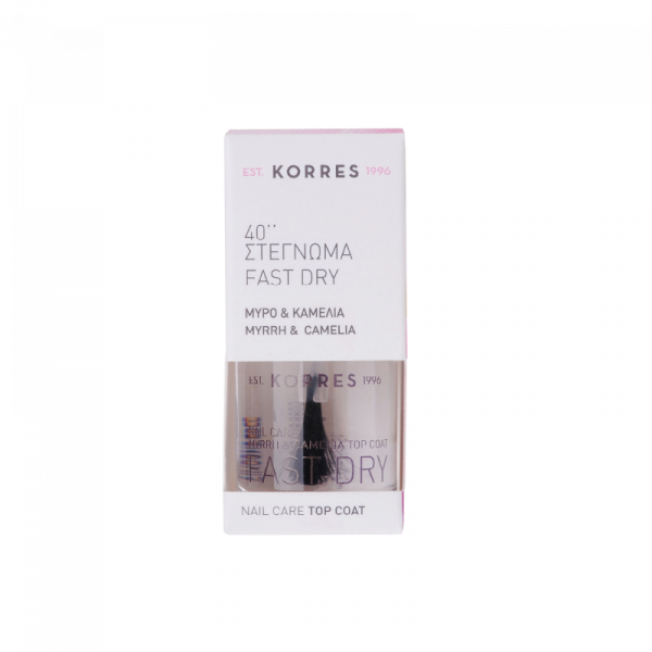 KORRES Nail Therapy – Fast Dry 40 '' Top Coat, 10 ml