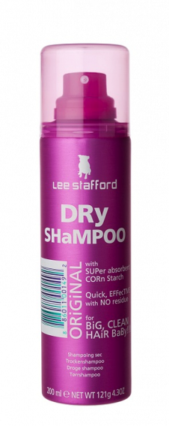 Lee Stafford Original Dry Shampoo, száraz sampon világos hajra, 200 ml