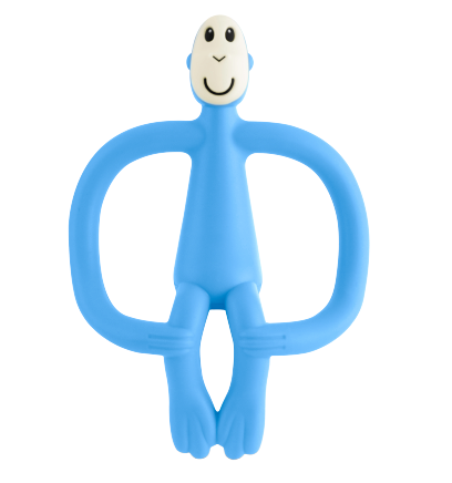 Matchstick Monkey fogzást segítő rágóka, világos kék