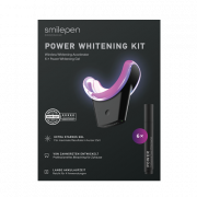 Smilepen Power Whitening Kit, fogfehérítő készlet vezeték nélküli LED izzós készülékkel (+ 6 db géltoll)
