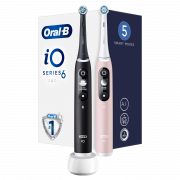 Oral-B iO6 Series Duo Pack Black/Pink elektromos fogkefék