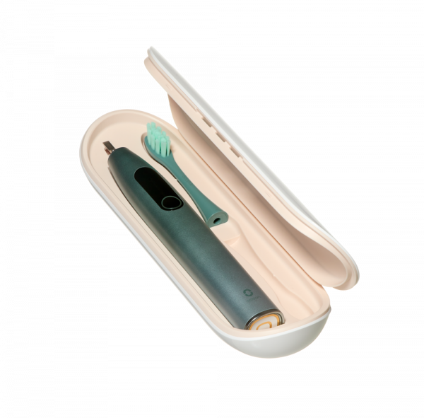 Oclean utazó- és tárolótok elektromos fogkeféhez, rózsaszín-púder/fehér