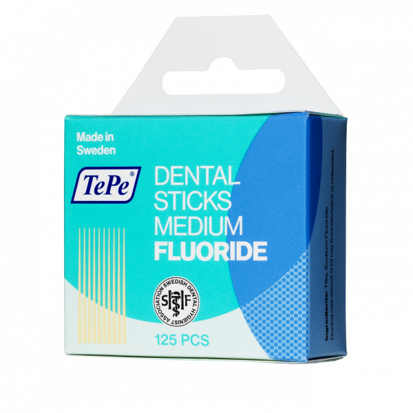TePe fluoridos fogpiszkáló hársfából médium, 125 db