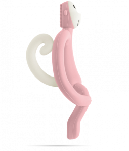 Matchstick Monkey fogzást segítő rágóka, világos rózsaszín
