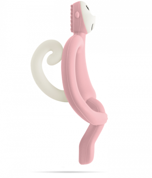 Matchstick Monkey fogzást segítő rágóka, világos rózsaszín