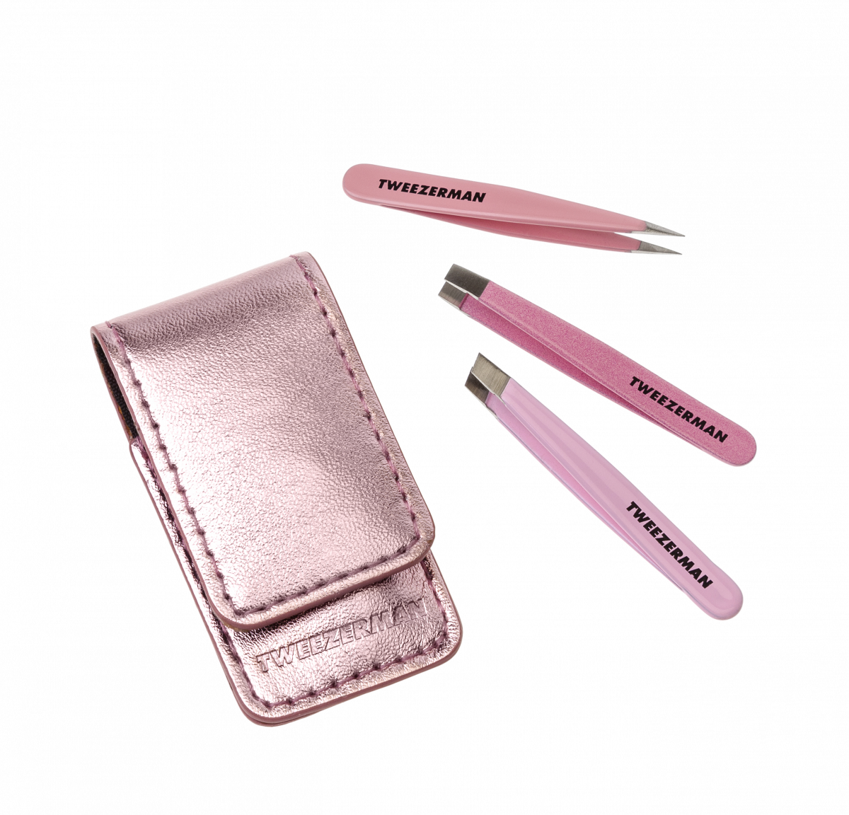 Tweezerman Micro Mini Tweezer Set mini utazási csipesz-szett